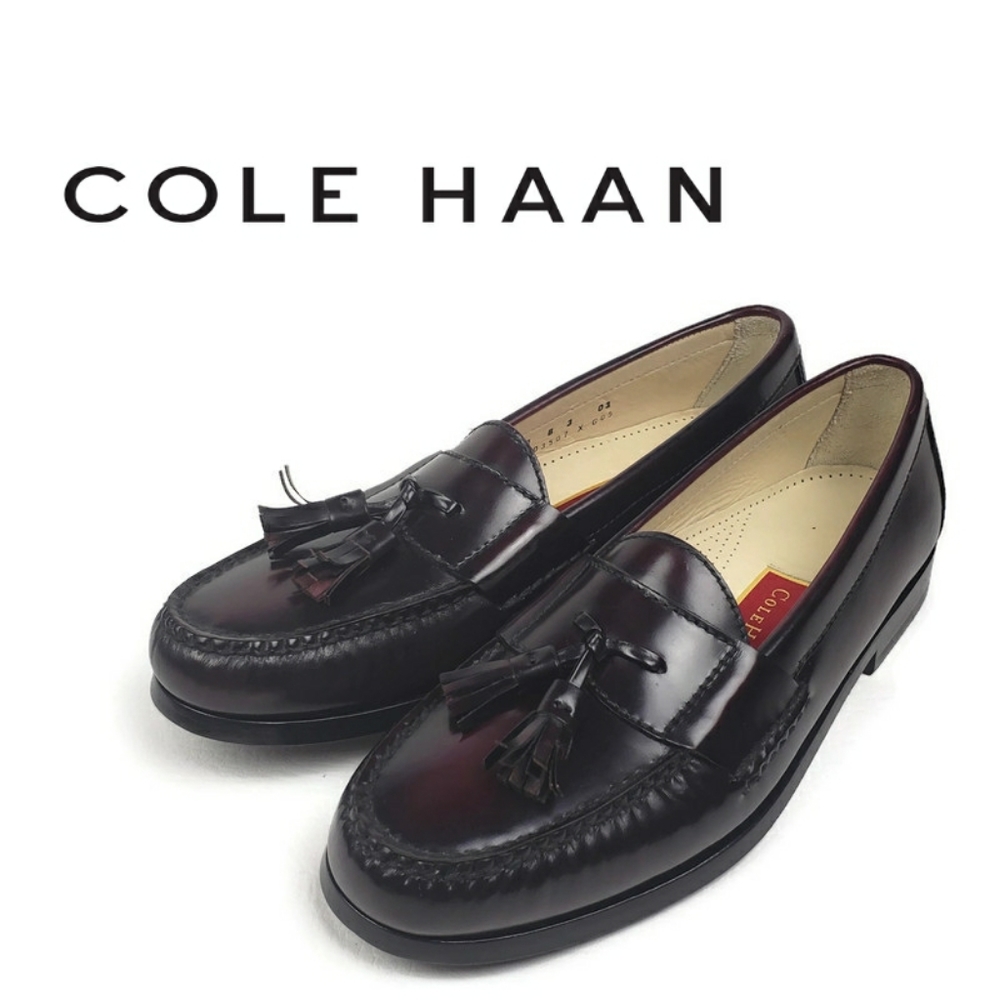 Cole Haan Pinch Tassel Loafers Size 9 B Burgundy - Picture 12 of 12